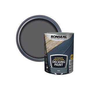 Ronseal Ultimate Protection Decking Paint Slate 5 litre Ronseal - RockBottom Nothampton