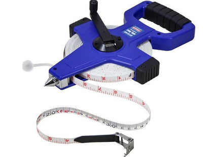 Faithfull Fibreglass Open Long Tape 30m/100ft (Width 13mm) Faithfull - RockBottom Northampton