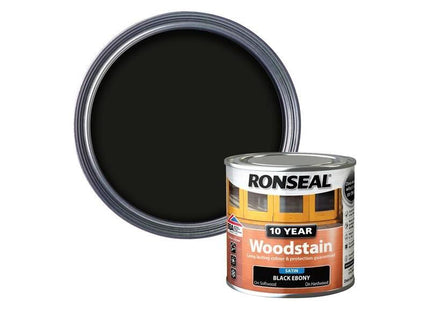Ronseal 10 Year Woodstain Ebony 250ml Ronseal - RockBottom Nothampton