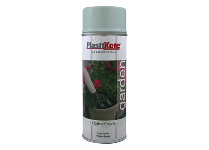Plastikote Garden Colours Spray Paint Clotted Cream 400ml PlastiKote - RockBottom Nothampton