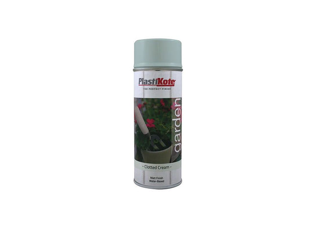 Plastikote Garden Colours Spray Paint Clotted Cream 400ml PlastiKote - RockBottom Nothampton
