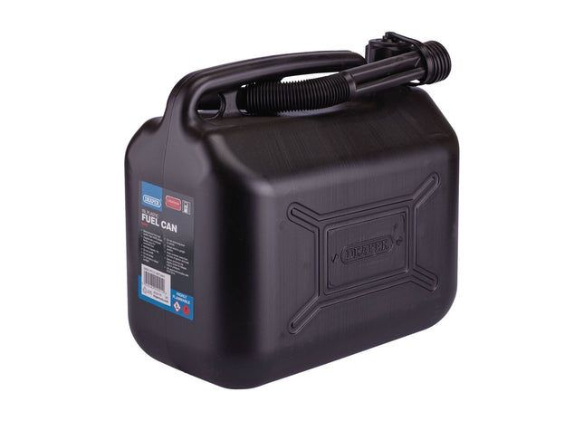 Draper Plastic Fuel Can, 10L, Black 09058 Draper - Town Tools 