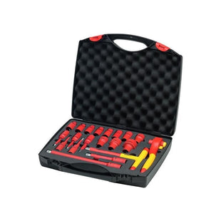 Wiha Insulated 1/2in Ratchet Wrench Set, 21 Piece (inc. Case) Wiha - RockBottom Northampton