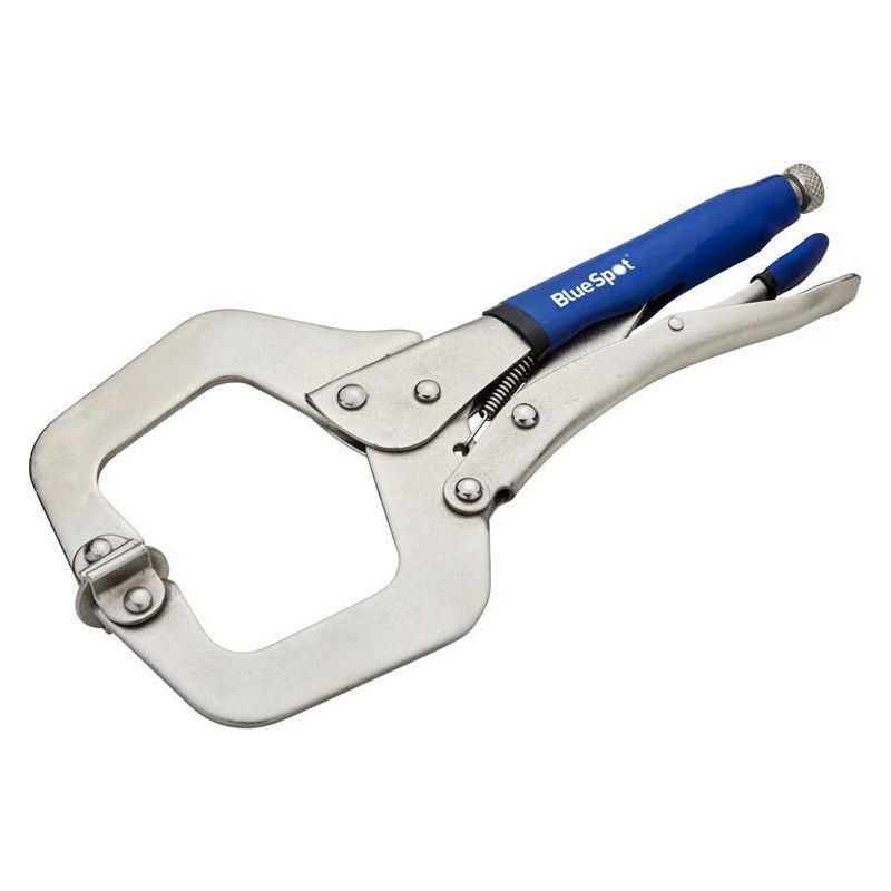 Bluespot Tools Locking C-Clamp with Swivel Pads 280mm (11in) BlueSpot Tools - RockBottom Northampton