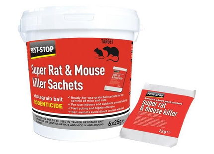 Pest-Stop (Pelsis Group) Super Rat & Mouse Killer Sachets Pest-Stop (Pelsis Group) - RockBottom Nothampton