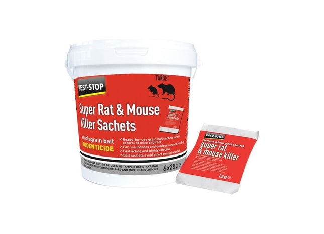Pest-Stop (Pelsis Group) Super Rat & Mouse Killer Sachets Pest-Stop (Pelsis Group) - RockBottom Nothampton