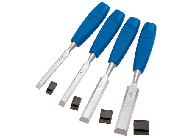 Draper Bevel Edge Wood Chisel Set (4 Piece) 69619 Draper - Town Tools 