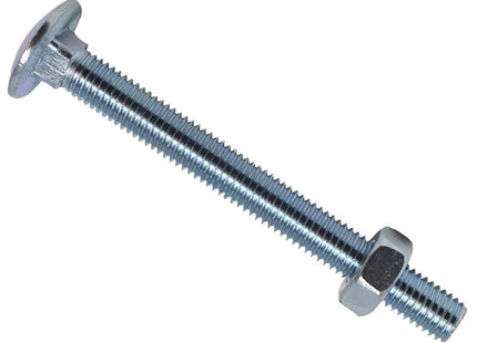 METALMATE Cup Square Hex Bolt & Nut ZP M10 x 100mm Box 25 METALMATE� - RockBottom Northampton