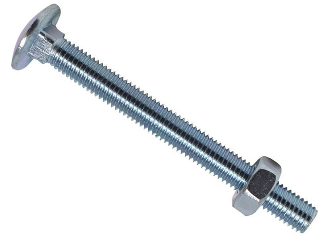 METALMATE Cup Square Hex Bolt & Nut ZP M10 x 100mm Box 25 METALMATE� - RockBottom Northampton