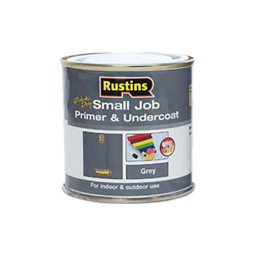 Rustins Small Job Primer & Undercoat Grey 250ml Rustins - RockBottom Nothampton