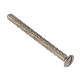 Forgefix Socket Screw Slotted Raised Head Nickel Plated 3.5 x 25mm Bag 100 ForgeFix - RockBottom Northampton
