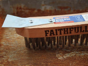 Faithfull Heavy-Duty Scratch Brush with Scraper - 4 Row Faithfull - RockBottom Northampton