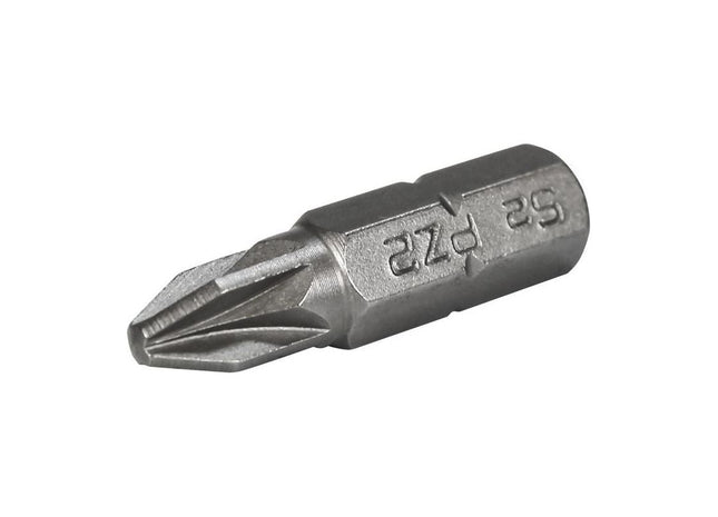 Faithfull Pozi S2 Grade Steel Screwdriver Bits PZ2 x 25mm (Pack 3) Faithfull - RockBottom Northampton