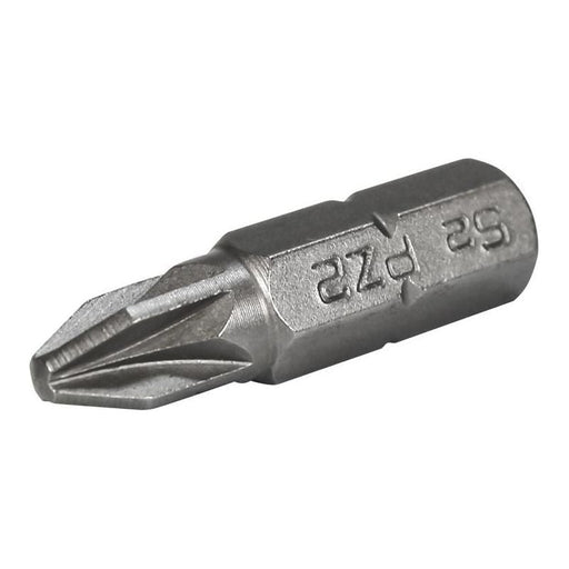 Faithfull Pozi S2 Grade Steel Screwdriver Bits PZ2 x 25mm (Pack 3) Faithfull - RockBottom Northampton