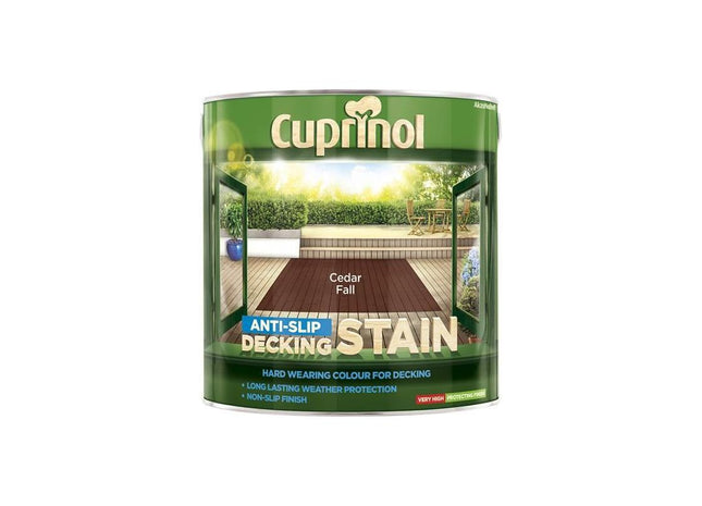 Cuprinol Anti-Slip Decking Stain Cedar Fall 2.5 litre Cuprinol - RockBottom Northampton