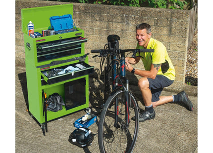 Draper Combined Roller Cabinet and Tool Chest, 6 Drawer, 24", Green 19566 Draper - Town Tools 