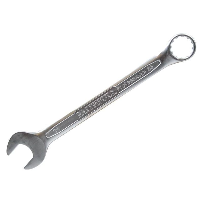 Faithfull Combination Spanner CV Satin Finish 26mm Faithfull - RockBottom Northampton