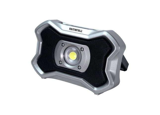 Faithfull Power Plus Rechargeable Work Light with Speaker 20W Faithfull Power Plus - RockBottom Northampton