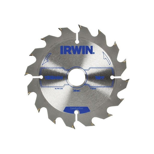 Irwin® Construction Circular Saw Blade 125 x 20mm x 16T ATB IRWIN® - RockBottom Northampton