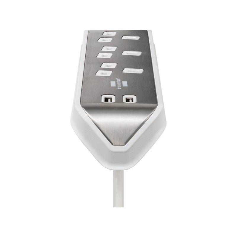 Brennenstuhl estilo Corner Extension Lead 240V 3-Gang 13A White 2m Brennenstuhl - RockBottom Northampton