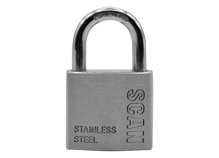 Scan Stainless Steel Padlock 38mm Scan - RockBottom Nothampton
