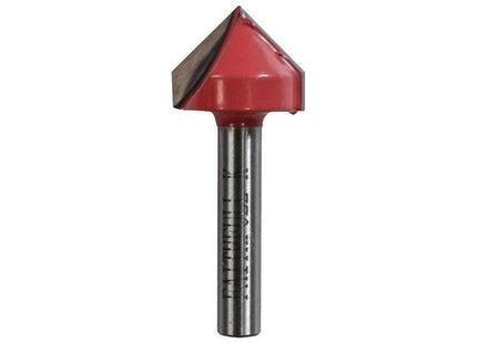 Faithfull Router Bit TCT V-Groove 13.0mm x 19.1mm 1/4in Shank Faithfull - RockBottom Northampton