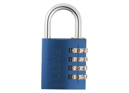 Abus Mechanical 145/40 40mm Aluminium Combination Padlock Blue 49523 ABUS Mechanical - RockBottom Northampton 