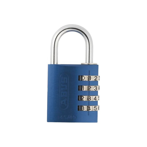 Abus Mechanical 145/40 40mm Aluminium Combination Padlock Blue 49523 ABUS Mechanical - RockBottom Northampton 