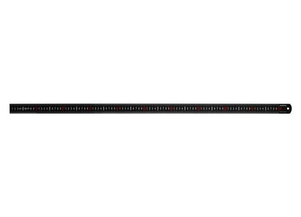Faithfull Matt Black Stainless Steel Measuring Rule 1000mm Faithfull - RockBottom Northampton