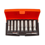 Bahco S0810L 1/4in Drive Deep Socket Set, 10 Piece Bahco - RockBottom Northampton