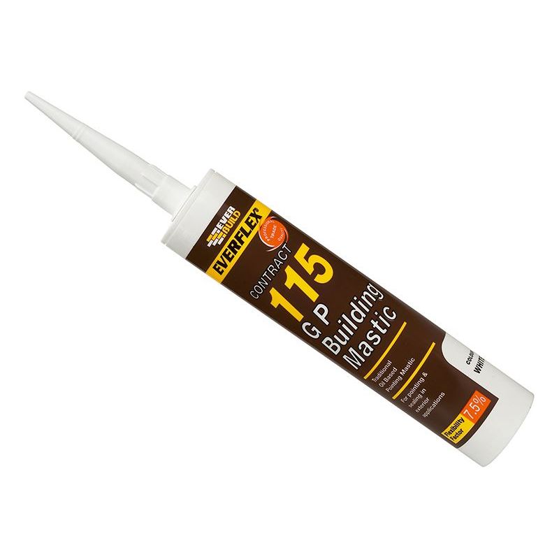 Everbuild Sika Everflex® 115 General Purpose Building Mastic Stone 285ml Everbuild Sika - RockBottom Northamptin
