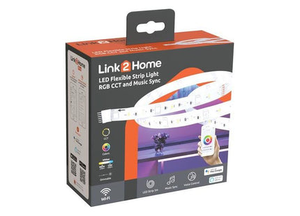 Link2Home Flexible LED Light Strip 5m Link2Home - RockBottom Northampton