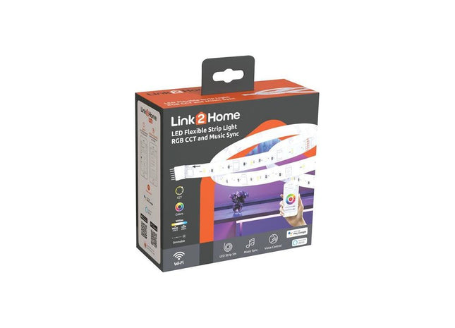 Link2Home Flexible LED Light Strip 5m Link2Home - RockBottom Northampton