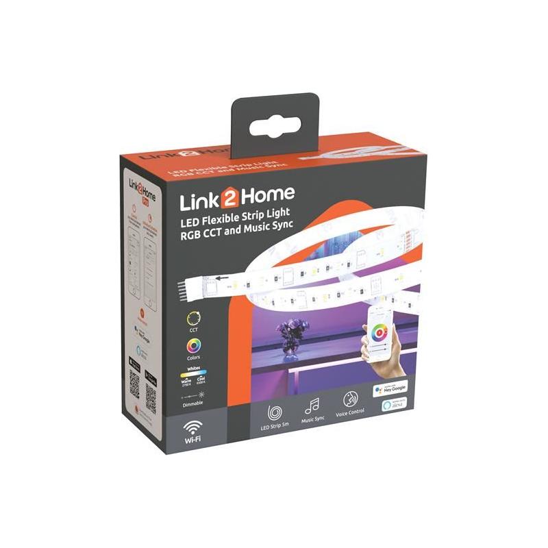 Link2Home Flexible LED Light Strip 5m Link2Home - RockBottom Northampton