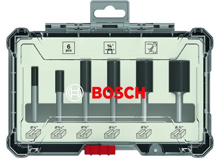 Bosch Powertool Accessories PRO Router Bit Straight Set, 6 Piece Bosch Powertool Accessories - RockBottom Northampton