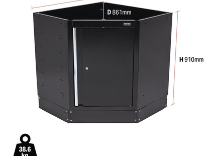 Draper BUNKER Modular Corner Floor Cabinet, 865mm 33199 Draper - Town Tools 