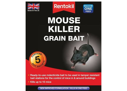 Rentokil Mouse Killer Grain Bait (Sachets 5) Rentokil - RockBottom Nothampton