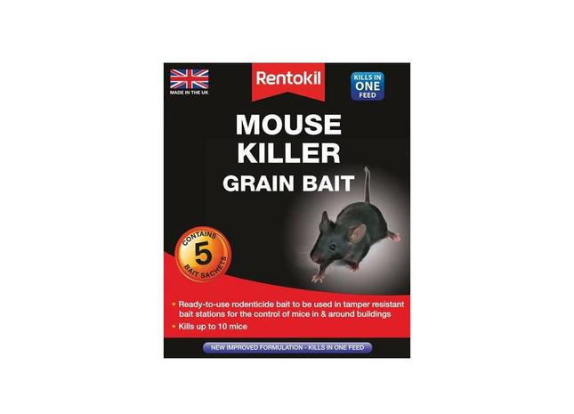 Rentokil Mouse Killer Grain Bait (Sachets 5) Rentokil - RockBottom Nothampton