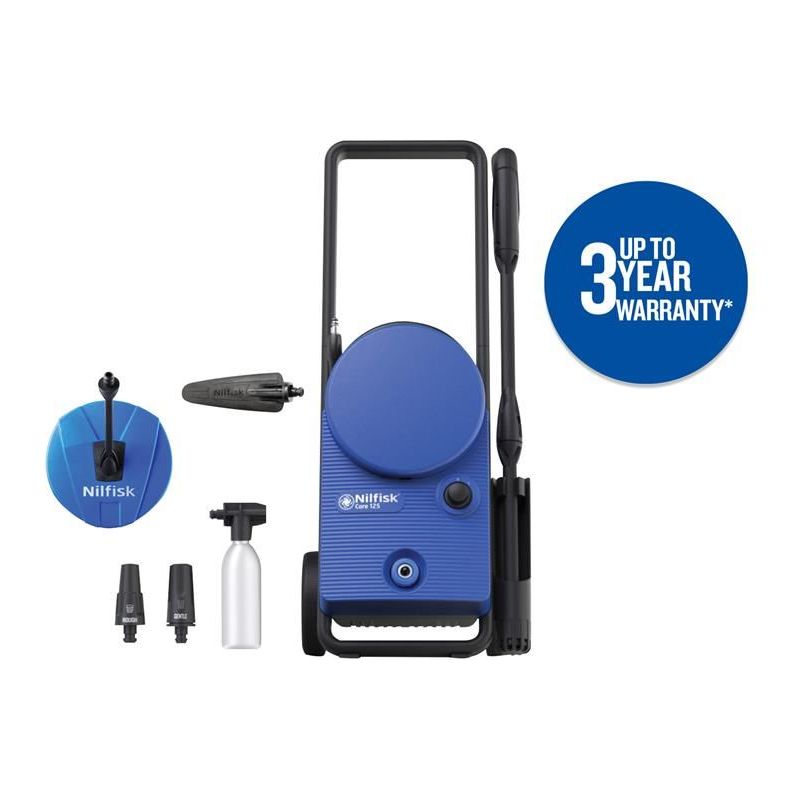 Nilfisk CORE 125 Home & Garden Pressure Washer 125 bar 240V Nilfisk - RockBottom Nothampton
