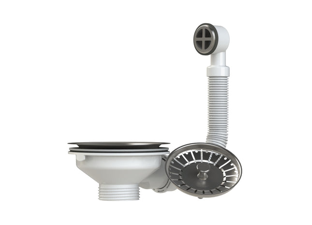 Viva Basket Strainer Waste With Overflow 40MM