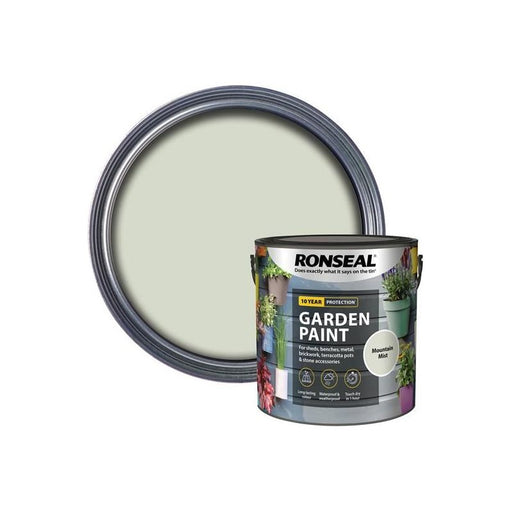 Ronseal Garden Paint Mountain Mist 2.5 litre Ronseal - RockBottom Nothampton