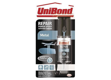 Unibond Repair Power Epoxy Metal 25ml UniBond - RockBottom Northampton