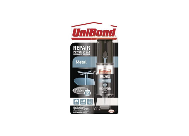 Unibond Repair Power Epoxy Metal 25ml UniBond - RockBottom Northampton