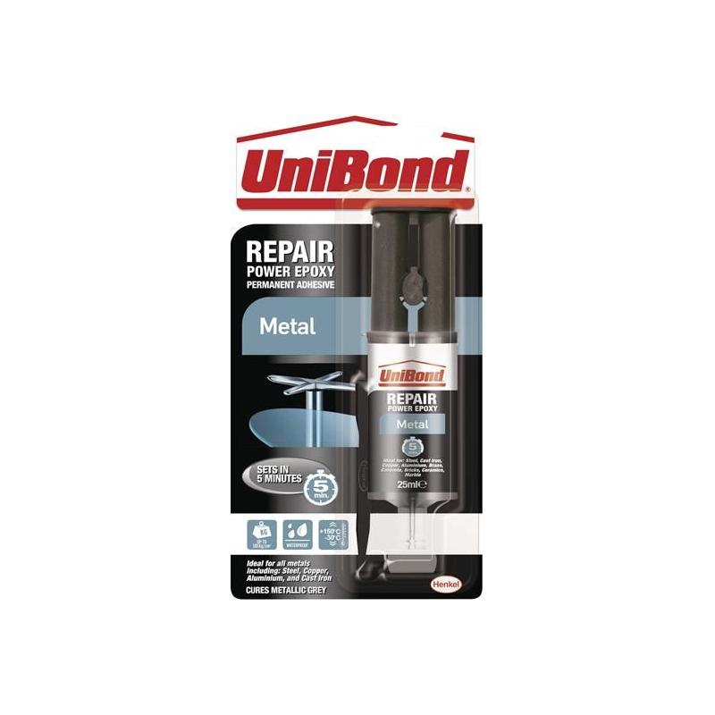 Unibond Repair Power Epoxy Metal 25ml UniBond - RockBottom Northampton