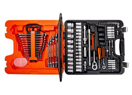 Bahco S108 1/4in & 1/2in Drive Socket & Combination Spanner Set, 108 Piece Bahco - RockBottom Northampton