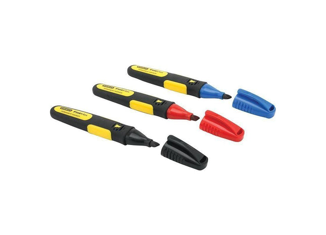 Stanley® Hand Tools FatMax® Chisel Tip Marker (Pack 3) STANLEY® Hand Tools - RockBottom Nothampton