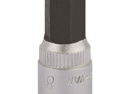 Draper Elora Hexagon Screwdriver Socket, 1/4" Sq. Dr., 8mm 11128 Draper - Town Tools 