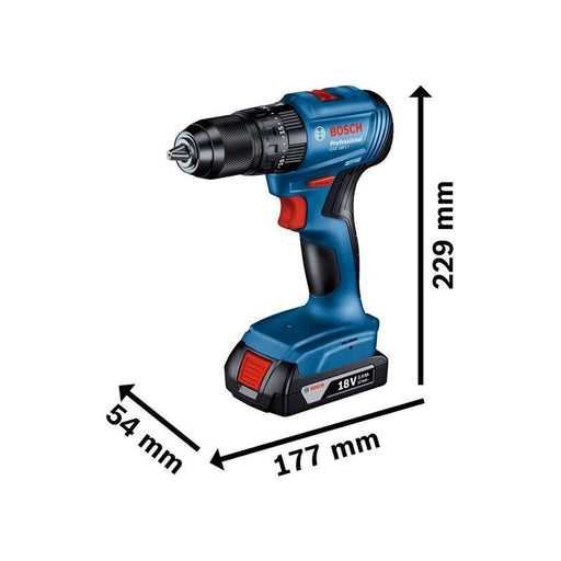 Bosch GSB 18V-45 Professional Combi Drill 18V 2 x 2.0Ah Li-ion Bosch - RockBottom Northampton