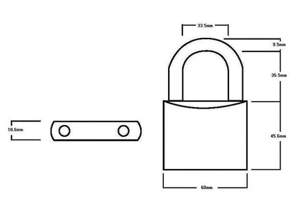 Squire LN60 Lion Range Brass Padlock 60mm Squire - RockBottom Nothampton