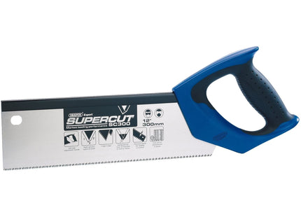 Draper Supercut Soft Grip Hardpoint Tenon Saw, 300mm/12", 11tpi/12ppi Draper - Town Tools 